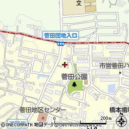 サンライト菅田Ａ棟周辺の地図
