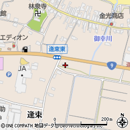 鳥取県東伯郡琴浦町逢束500周辺の地図