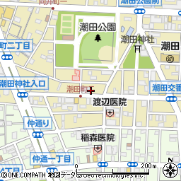 潮田二丁目会館周辺の地図