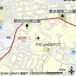神奈川県横浜市神奈川区菅田町377周辺の地図