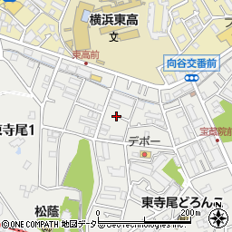 神奈川県横浜市鶴見区東寺尾1丁目28周辺の地図