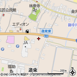 鳥取県東伯郡琴浦町逢束823-1周辺の地図