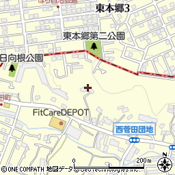 神奈川県横浜市神奈川区菅田町388周辺の地図