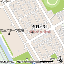 鳥取県境港市夕日ヶ丘周辺の地図