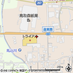 鳥取県東伯郡琴浦町逢束1270周辺の地図