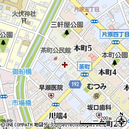 鳥取県鳥取市茶町周辺の地図