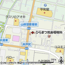 山県警察署周辺の地図