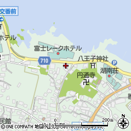 富士博物館展示室周辺の地図