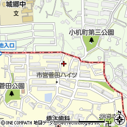 神奈川県横浜市神奈川区菅田町1650周辺の地図