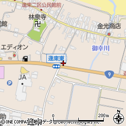 鳥取県東伯郡琴浦町逢束503周辺の地図