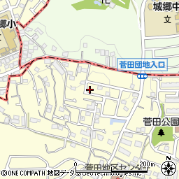 神奈川県横浜市神奈川区菅田町1551周辺の地図