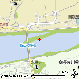 鮎ノ瀬橋周辺の地図