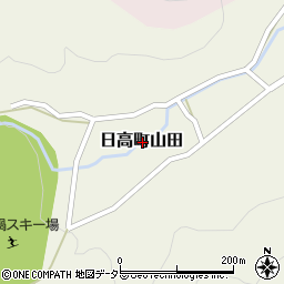 兵庫県豊岡市日高町山田周辺の地図