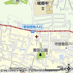 神奈川県横浜市神奈川区菅田町1533周辺の地図