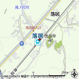 落居駅周辺の地図