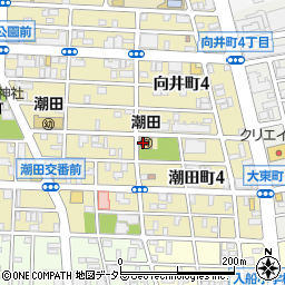 鶴見区役所　潮田保育園周辺の地図