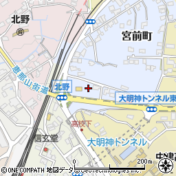 岐阜県中津川市宮前町4周辺の地図