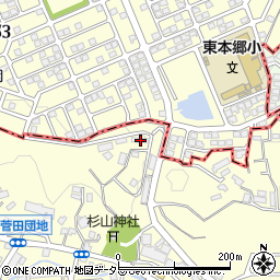 神奈川県横浜市神奈川区菅田町431周辺の地図