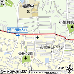 神奈川県横浜市神奈川区菅田町1612周辺の地図
