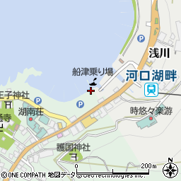 富士五湖汽船株式会社周辺の地図