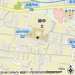 飯田市立鼎中学校周辺の地図
