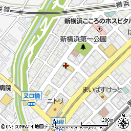 ミニストップ新横浜１丁目店周辺の地図
