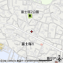 神奈川県横浜市港北区富士塚周辺の地図