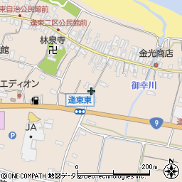 鳥取県東伯郡琴浦町逢束700周辺の地図