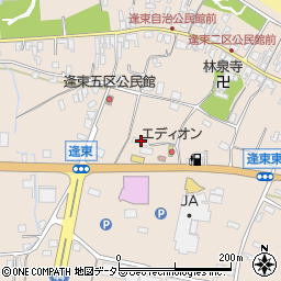 鳥取県東伯郡琴浦町逢束1069周辺の地図