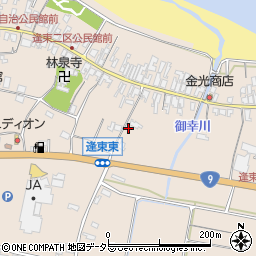 鳥取県東伯郡琴浦町逢束520周辺の地図