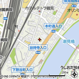 マクドナルド１５号鶴見店周辺の地図