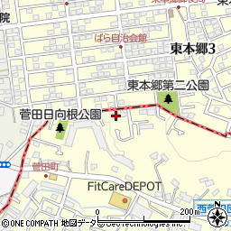 神奈川県横浜市神奈川区菅田町372周辺の地図