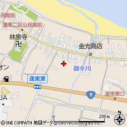 鳥取県東伯郡琴浦町逢束516-1周辺の地図