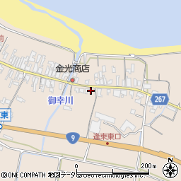 鳥取県東伯郡琴浦町逢束201周辺の地図