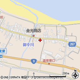 鳥取県東伯郡琴浦町逢束202周辺の地図