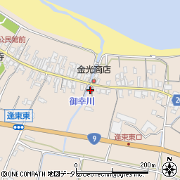 鳥取県東伯郡琴浦町逢束208周辺の地図