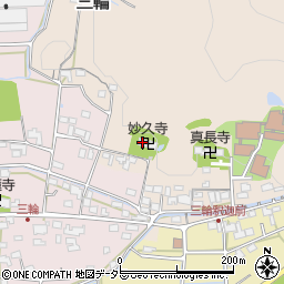 岐阜県岐阜市三輪周辺の地図