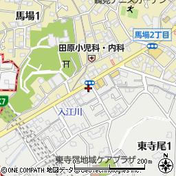 タイムズ横浜信用金庫馬場支店駐車場周辺の地図