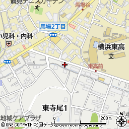 神奈川県横浜市鶴見区東寺尾1丁目25周辺の地図