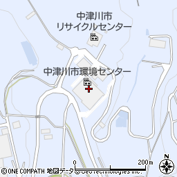 中津川市役所　中津川環境センター周辺の地図