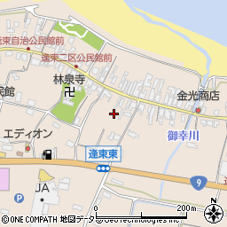 鳥取県東伯郡琴浦町逢束687周辺の地図
