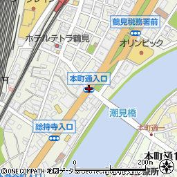 本町通入口周辺の地図