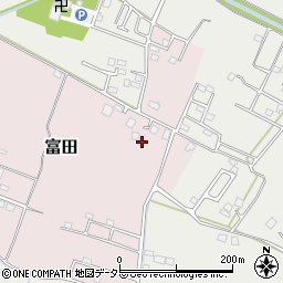 千葉県大網白里市富田2095周辺の地図