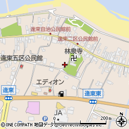 鳥取県東伯郡琴浦町逢束727周辺の地図