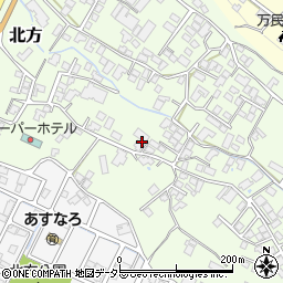 飯田市北方寮周辺の地図
