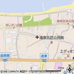 鳥取県東伯郡琴浦町逢束75周辺の地図
