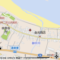 鳥取県東伯郡琴浦町逢束558-1周辺の地図