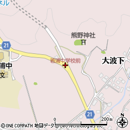 若浦中周辺の地図
