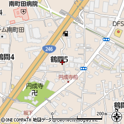 東京都町田市鶴間5丁目周辺の地図