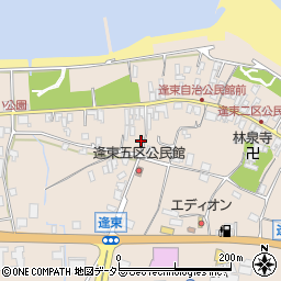 鳥取県東伯郡琴浦町逢束1318周辺の地図